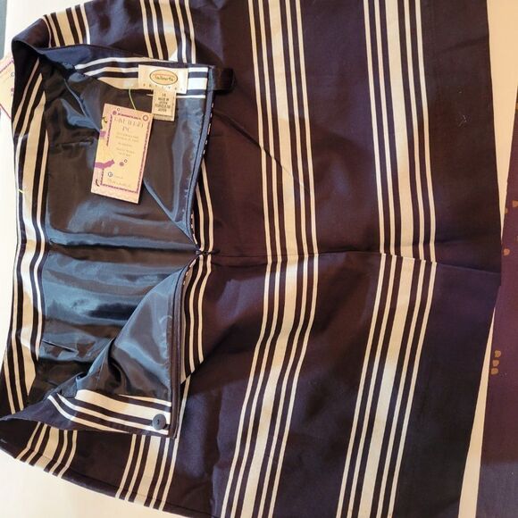 Talbots Skirts Talbots Petites Navy white Striped - Picture 10 of 16